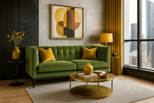 Load image into Gallery viewer, Luxury bespoke Cavendish sofa in fabric – 3-seat sofa for London home interior