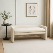 Load image into Gallery viewer, Handmade luxury upholstered bench for bespoke interiors