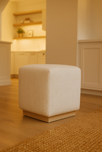 Load image into Gallery viewer, Luxury cube ottoman for bespoke interior design projects