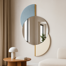 Load image into Gallery viewer, Luxury bespoke Earl mirror with brass detailing in a London interior