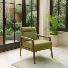 Load image into Gallery viewer, Elizabeth occasional chair bespoke luxury furniture London made in Britain