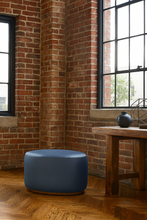 Load image into Gallery viewer, Upholstered Ellezelle Oval pouf for luxury living room interiors