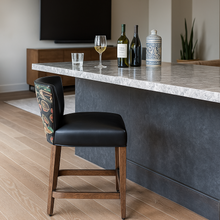 Load image into Gallery viewer, Fallon Bar Stool bespoke luxury furniture London made in Britain