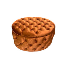 Load image into Gallery viewer, Hester bespoke luxury ottoman handmade in Britain