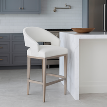 Load image into Gallery viewer, Omega Bar Stool bespoke luxury furniture London made in Britain