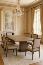 Load image into Gallery viewer, Pallacio bespoke luxury dining table figured sycamore high gloss finish