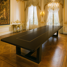 Load image into Gallery viewer, Raphael bespoke luxury dining table in modern London interior