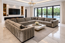 Load image into Gallery viewer, Luxury bespoke Stamford Sofa in premium fabric – elegant designer sofa for London interiors
