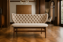 Load image into Gallery viewer, Contemporary upholstered luxury bench for bespoke interiors