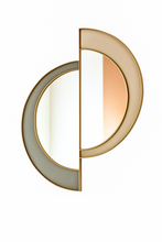 Load image into Gallery viewer, Woolworth luxury bespoke mirror made in Britain with brass detail