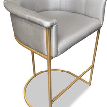 Load image into Gallery viewer, British made bespoke furniture Bronx Bar Stool handcrafted UK