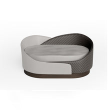 Load image into Gallery viewer, Luxury upholstered dog basket for bespoke interiors