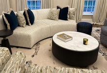 Load image into Gallery viewer, Cole bespoke luxury coffee table handcrafted in Britain for luxury interior design and contemporary London living
