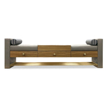 Load image into Gallery viewer, Handmade luxury hallway bench with storage drawers