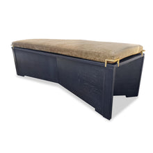 Load image into Gallery viewer, Handmade luxury oak storage bench for bespoke interiors