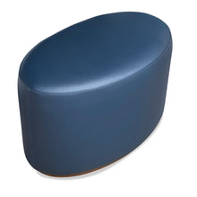 Load image into Gallery viewer, Upholstered Ellezelle Oval pouf for luxury living room interiors