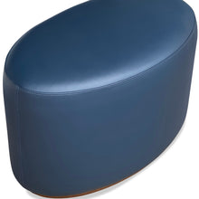 Load image into Gallery viewer, Upholstered Ellezelle Oval pouf for luxury living room interiors