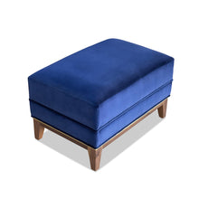 Load image into Gallery viewer, Upholstered Gala ottoman for luxury living room interiors