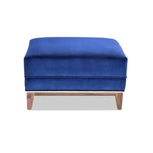 Load image into Gallery viewer, Upholstered Gala ottoman for luxury living room interiors