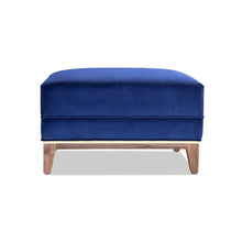 Load image into Gallery viewer, Upholstered Gala ottoman for luxury living room interiors