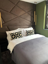 Load image into Gallery viewer, Jigsaw bespoke headboard hand crafted luxury furniture made in Britain