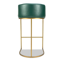 Load image into Gallery viewer, Luxury bespoke Kyla bar stool handcrafted in Britain studio shot