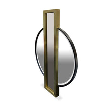 Load image into Gallery viewer, Landmark luxury bespoke mirror made in Britain with brass detailing