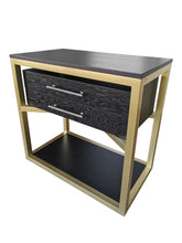 Load image into Gallery viewer, Laryssens luxury bespoke bedside table open frame design