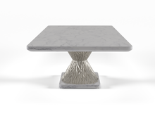 Load image into Gallery viewer, Thera bespoke luxury dining table hand carved timber base