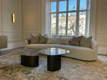 Load image into Gallery viewer, Margrave bespoke luxury coffee table handcrafted in Britain for luxury interior design, contemporary London living, and sophisticated luxury lifestyle interiors.