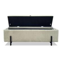 Load image into Gallery viewer, Upholstered luxury storage bench for bespoke interiors