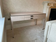 Load image into Gallery viewer, Luxury bespoke office furniture with brass detailing