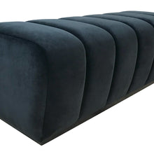Load image into Gallery viewer, Handcrafted British luxury bench with custom upholstery