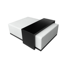 Load image into Gallery viewer, Ohno Ottoman with Bridge bespoke luxury ottoman handmade in Britain