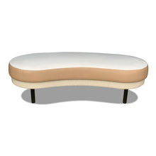 Load image into Gallery viewer, Contemporary British luxury bench with custom fabric upholstery