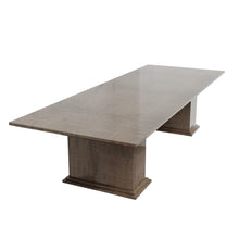 Load image into Gallery viewer, Pallacio bespoke luxury dining table figured sycamore high gloss finish