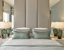 Load image into Gallery viewer, Podium bespoke headboard hand crafted luxury furniture made in Britain