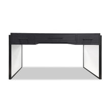 Load image into Gallery viewer, Handmade British bespoke desk with acrylic glass legs