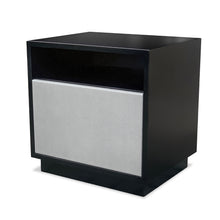 Load image into Gallery viewer, Sequoia luxury bespoke bedside table upholstered detail