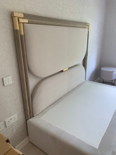 Load image into Gallery viewer, Themis bespoke headboard hand crafted luxury furniture made in Britain