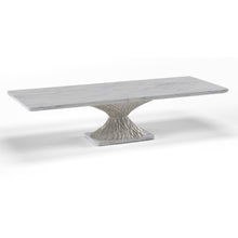 Load image into Gallery viewer, Thera bespoke luxury dining table hand carved timber base