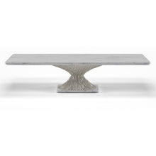 Load image into Gallery viewer, Thera bespoke luxury dining table hand carved timber base