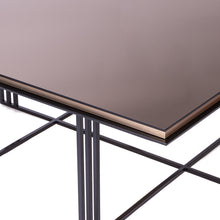 Load image into Gallery viewer, Trio bespoke luxury coffee table handcrafted in Britain for luxury interior design, contemporary London living, and sophisticated luxury lifestyle interiors.