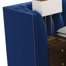 Load image into Gallery viewer, Upstate luxury bespoke bed base with integrated drawers and mirrored tops