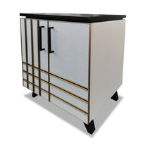 Load image into Gallery viewer, Waterford luxury bespoke bedside table Art Deco design
