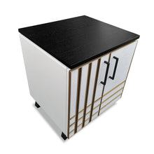 Load image into Gallery viewer, Waterford luxury bespoke bedside table Art Deco design