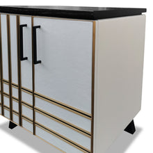 Load image into Gallery viewer, Waterford luxury bespoke bedside table Art Deco design