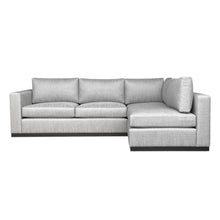 Load image into Gallery viewer, Epsom Corner Sofa front view showing plush super-stuffed cushions and elegant design