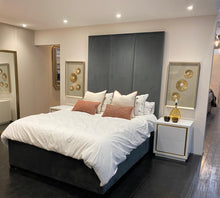 Load image into Gallery viewer, Lambeth luxury bed base with recessed plinth show wood base