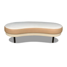 Load image into Gallery viewer, Contemporary British luxury bench with custom fabric upholstery